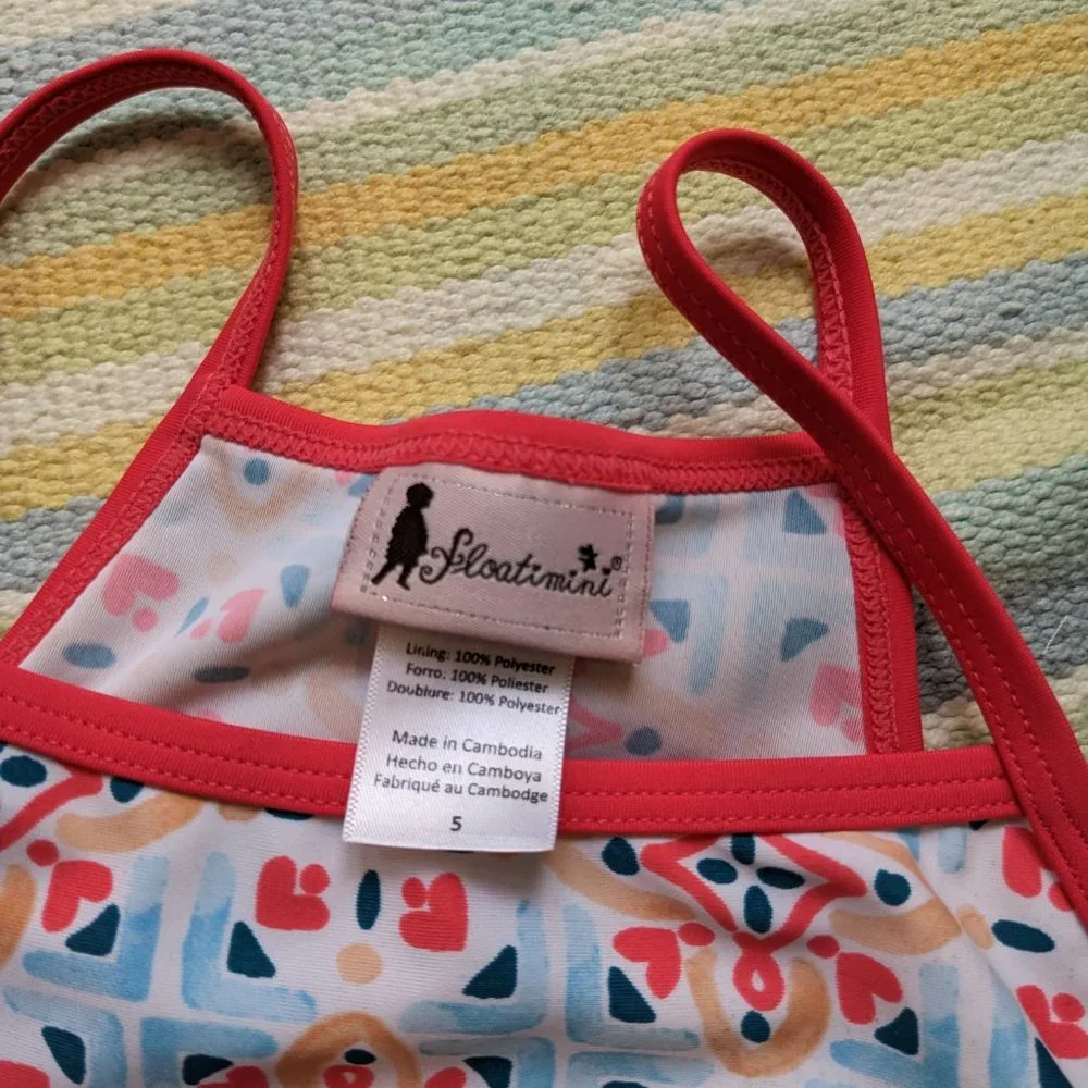 ⭐ Floatimini rashguard & tankini set size 5